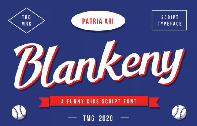 baseball font