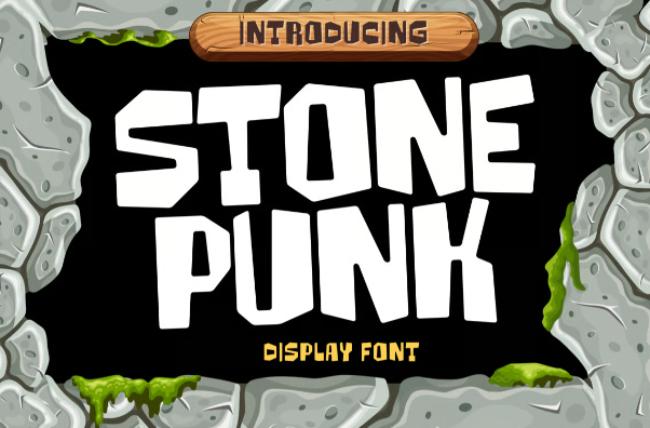 stone age font