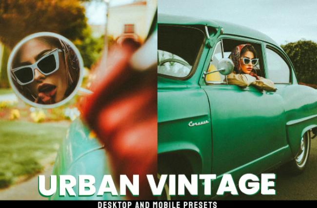 Urban styled vintage Lightroom preset for city photos