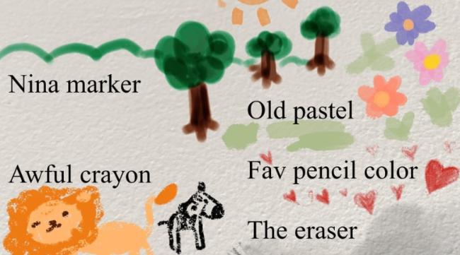 Old Pastel Procreate pastel brush showing vintage artistic textures and classic pastel effects