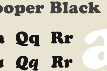 cooper black font