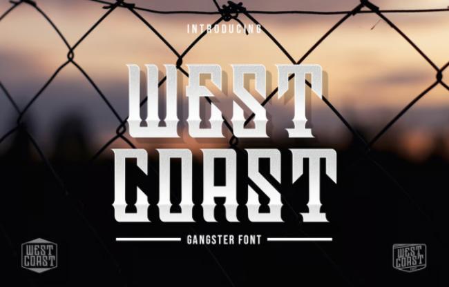 Westcoast gangster font style