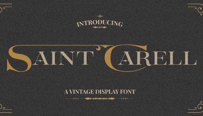 retro font