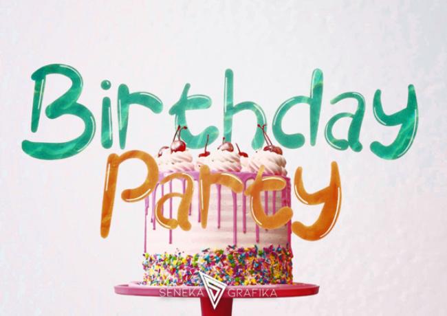 happy birthday font
