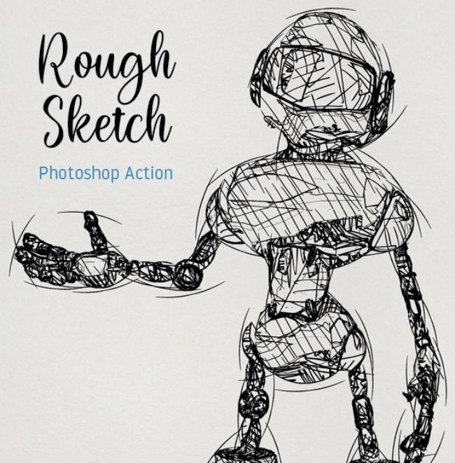portrait sketch photoshop action