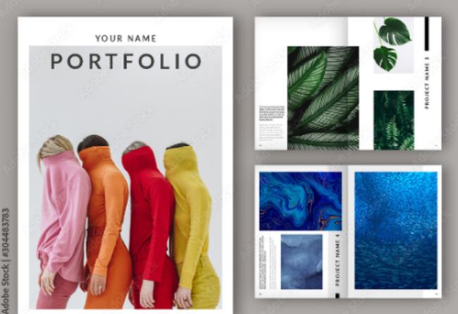 minimalist portfolio layout template