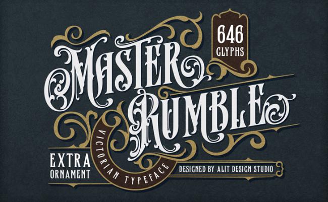 retro font