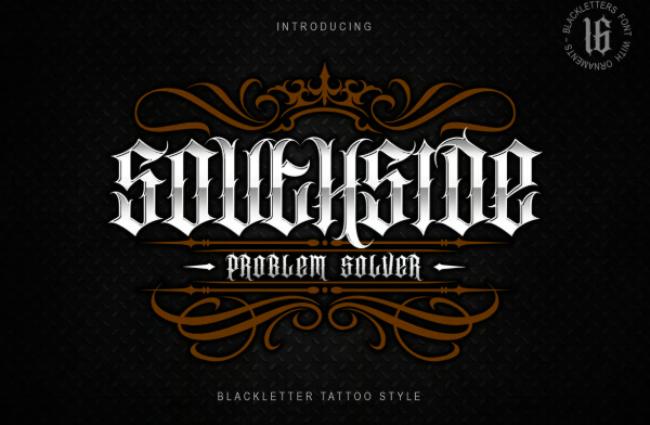 Southside bold gangster font