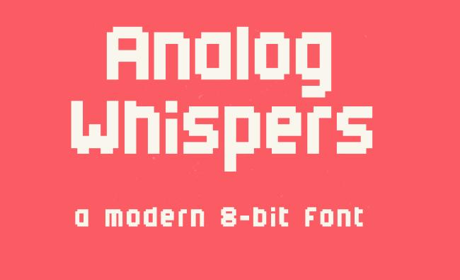 Analog Whispers Font