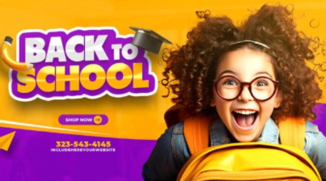 back to school banner