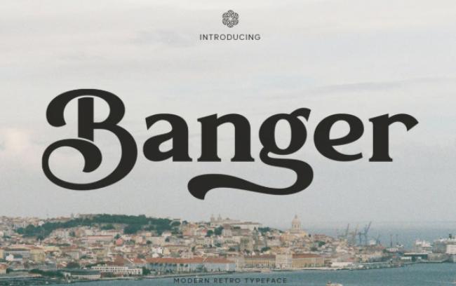 Banger graduation font