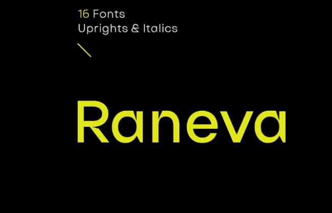 Raneva font
