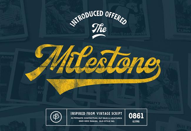 retro font