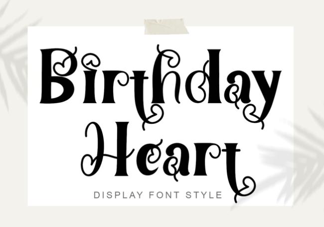 happy birthday font