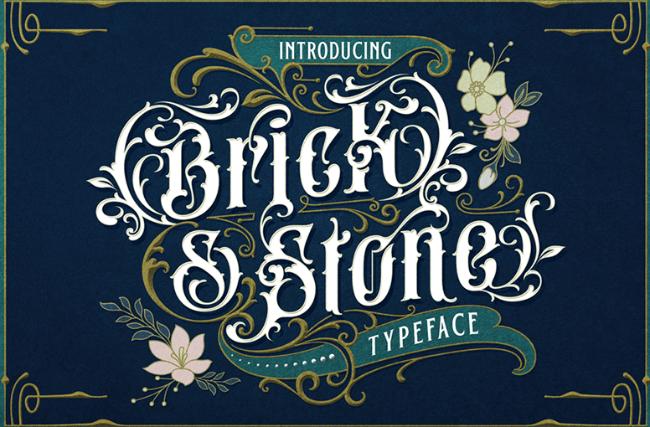 retro font