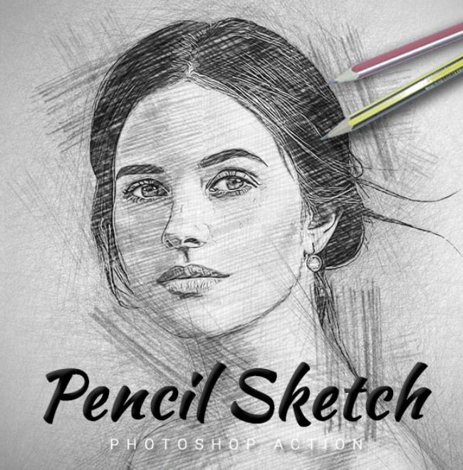 portrait sketch photoshop action