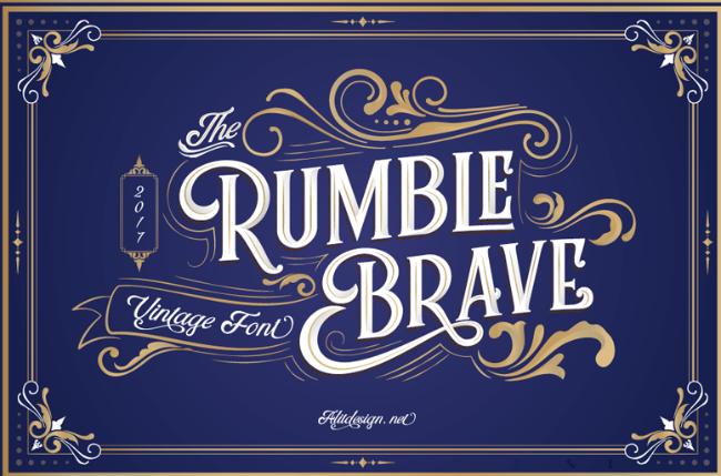 retro font