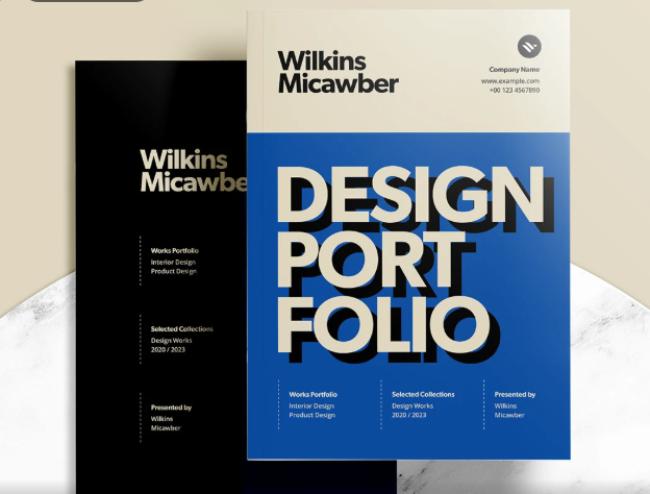portfolio design template indesign