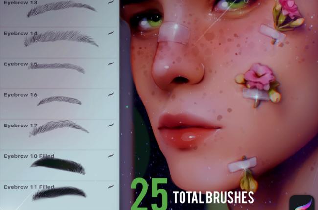 makeup brush procreate