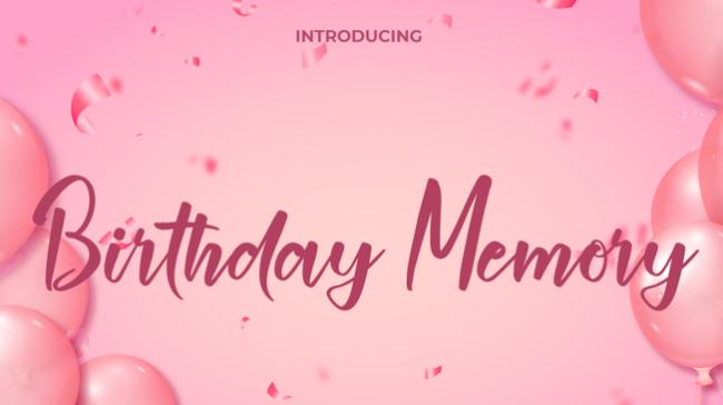 happy birthday font