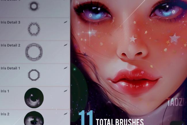 makeup brush procreate