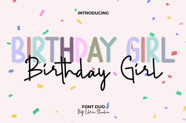 happy birthday font