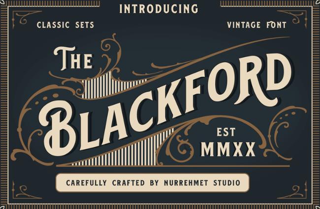 retro font