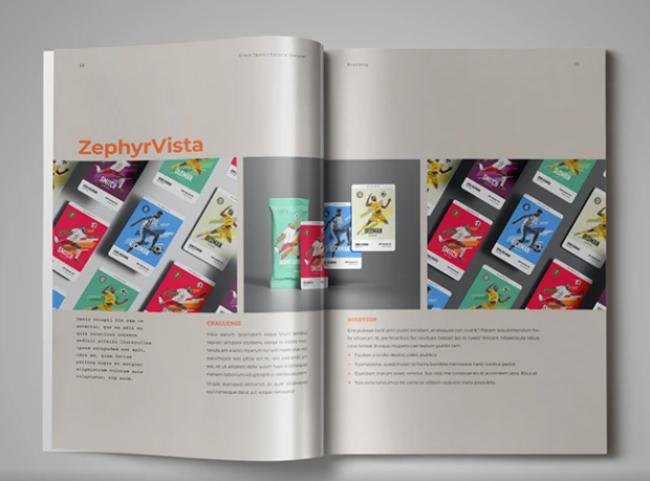 free portfolio template indesign