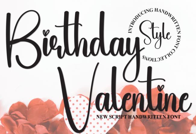 happy birthday font