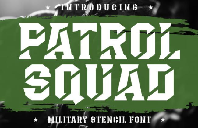police fonts