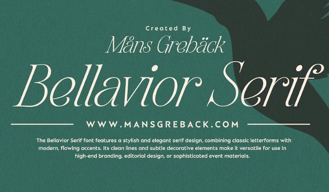 Bellavoir Serif font