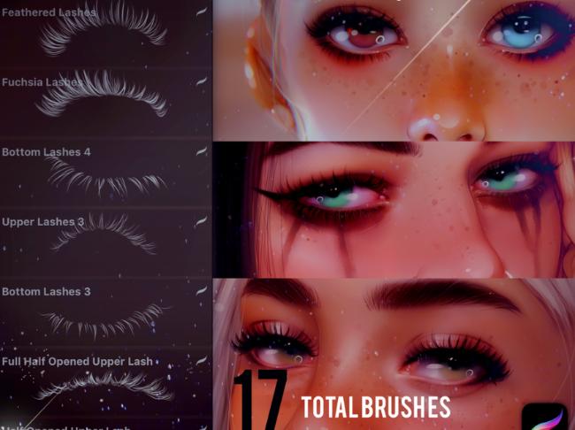 makeup brush procreate