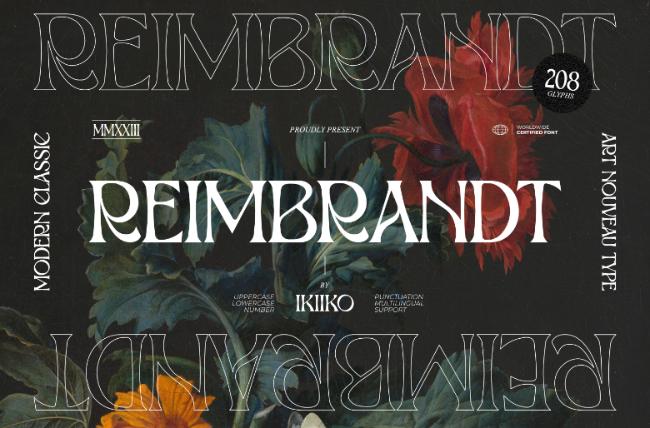 retro font