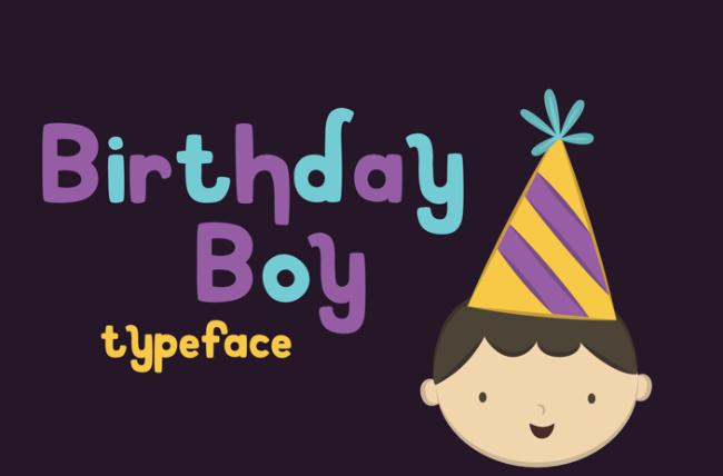 happy birthday font