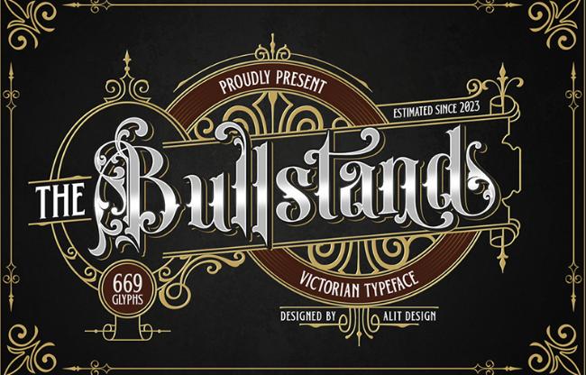 retro font