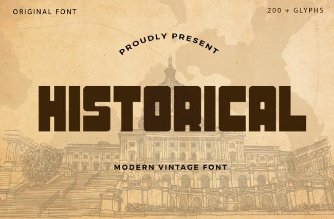 retro font