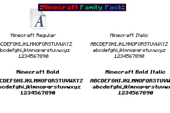 Minecraft Font