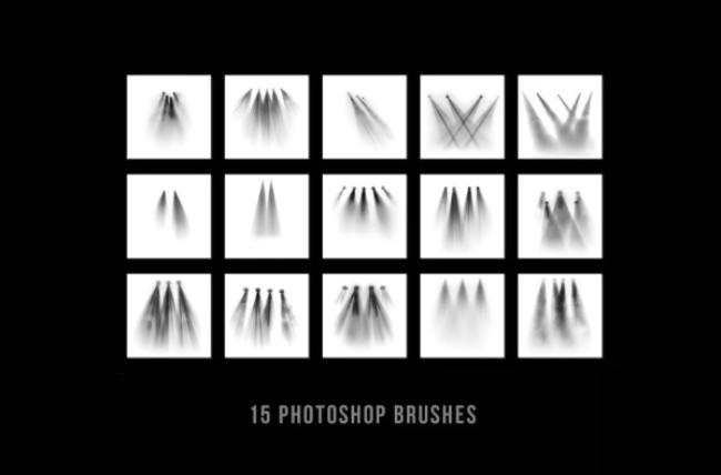 party lights spotlight brush for Photoshop