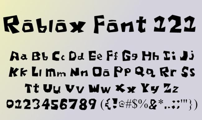 roblox font