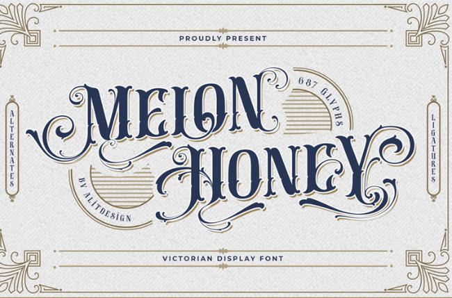 retro font