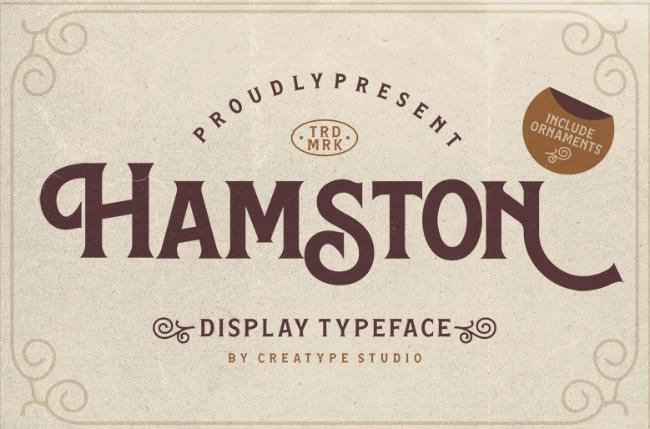 retro font