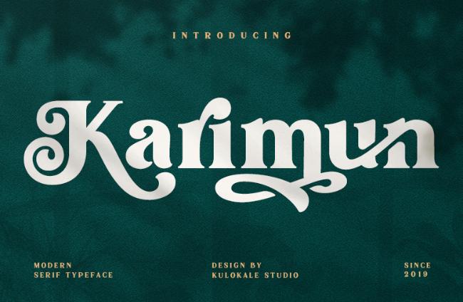 retro font