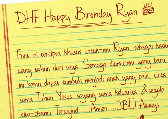 happy birthday font