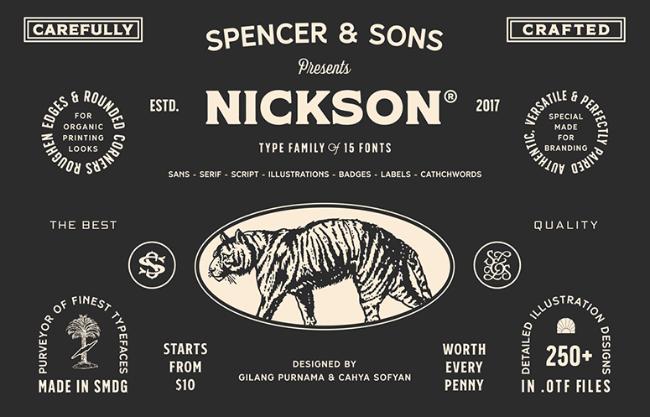 retro font