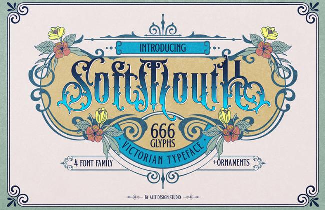 retro font