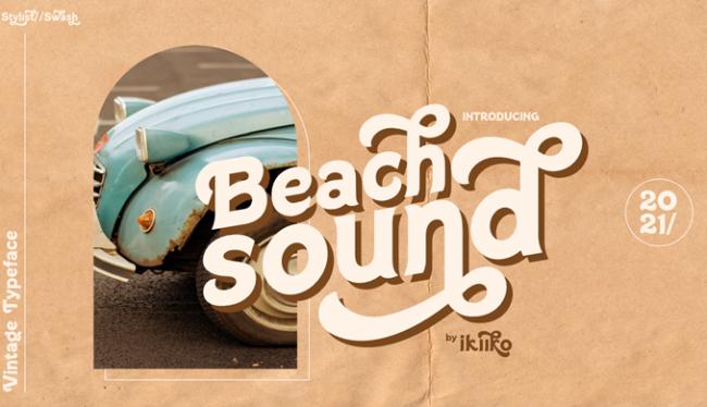 retro font