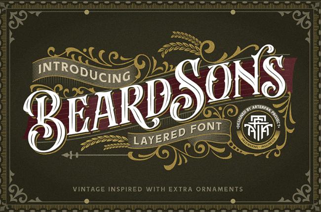 retro font
