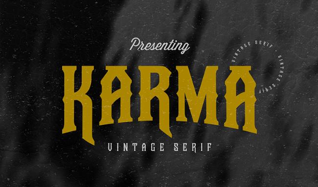 retro font