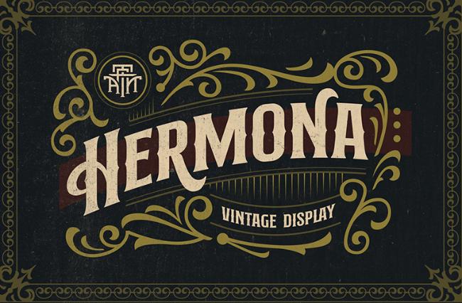 retro font