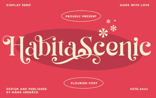retro font